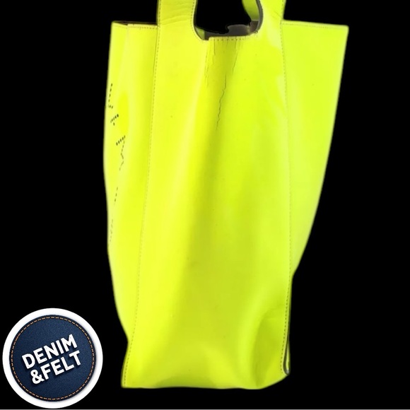 Stella McCartney Neon Yellow Tote Bag - Picture 5 of 16